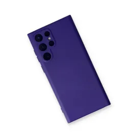 Newface Samsung Galaxy S22 Ultra Kılıf Nano Içi Kadife Silikon - Mor