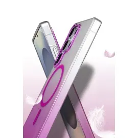 Newface Samsung Galaxy S23 Ultra Glossy Magsafe Kapak - Çöl Titanyum