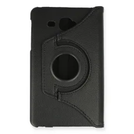 Newface Samsung Galaxy T280 Tab A 7 Kılıf 360 Tablet Deri Kılıf - Siyah