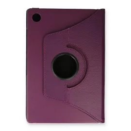 Newface Samsung Galaxy X200 Tab A8 10.5 Kılıf 360 Tablet Deri Kılıf - Mürdüm