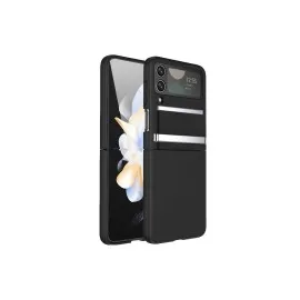 Newface Samsung Galaxy Z Flip 3 Kılıf Belt Flip Kapak - Siyah