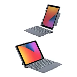 Newface T5506D iPad 10.2 (9.Nesil) Kılıf Palermo Ledli Klavyeli Standlı Tablet Kılıfı - Siyah