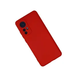 Newface Xiaomi Mi 12 Kılıf Nano Içi Kadife Silikon - Kırmızı