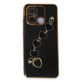 Newface Xiaomi Redmi 12C Kılıf Esila Silikon - Siyah