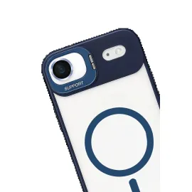 Joko Apple Iphone 17 Air Remim Lensli Magsafe Standlı Kapak - Lacivert