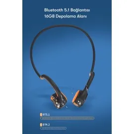 Newface As9 Suya Dayanıklı Bluetooth Kulaklık - Siyah