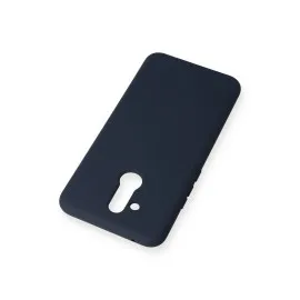 Newface Huawei Mate 20 Lite Kılıf Nano içi Kadife Silikon - Lacivert