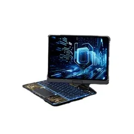 Newface Jp11 Ipad Pro 11 (2022) Kılıf Vales Dönen Ledli Klavyeli Tablet Kılıfı - Siyah