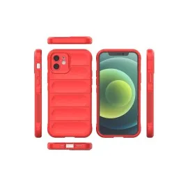 Newface Iphone 12 Kılıf Optimum Silikon - Kırmızı