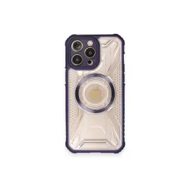 Newface Iphone 12 Pro Max Kılıf Prag Magneticsafe Kapak - Derin Mor