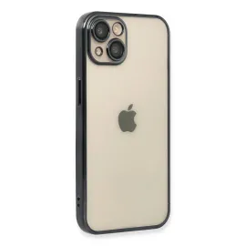 Newface Iphone 13 Kılıf Razer Lensli Silikon - Siyah