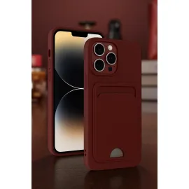 Newface Iphone 13 Pro Max Kılıf Kelvin Kartvizitli Silikon - Lila