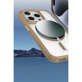 Newface Iphone 14 Pro Max Kılıf Enka Magsafe Silikon Kılıf - Titan Gri
