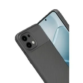 Newface Oppo A6 Pro 4G Auto Focus Karbon Kapak - Gri
