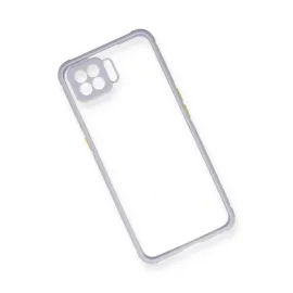 Newface Oppo A73 Kılıf Miami Şeffaf Silikon - Lila