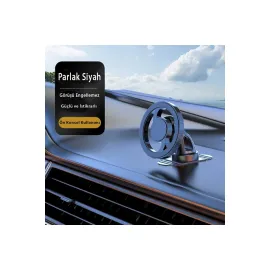 Newface Q38 Ayarlanabilir Yapışkanlı Manyetik Magsafe Araç Tutucu - Siyah