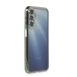 Newface Samsung Galaxy A15 4G Kılıf Razer Lensli Silikon - Gümüş
