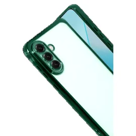 Newface Samsung Galaxy A17 5G Razer Lensli Silikon - Yeşil