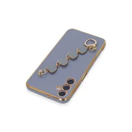 Newface Samsung Galaxy A24 4G Kılıf Esila Silikon - Gri