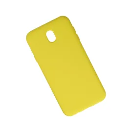 Newface Samsung Galaxy J7 Pro / J730 Kılıf Nano Içi Kadife Silikon - Sarı