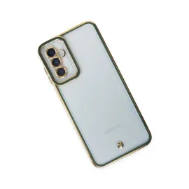 Newface Samsung Galaxy M23 Kılıf Liva Lens Silikon - Yeşil