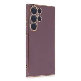 Newface Samsung Galaxy S23 Ultra Kılıf Volet Silikon - Mor