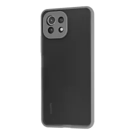 Newface Xiaomi Mi 11 Lite Kılıf Montreal Silikon Kapak - Gri