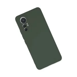Newface Xiaomi Mi 12 Lite Kılıf Nano Içi Kadife Silikon - Koyu Yeşil