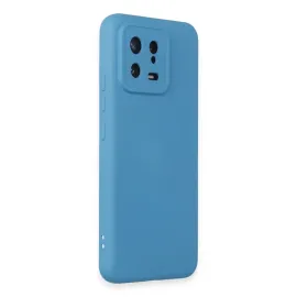 Newface Xiaomi Mi 13 Kılıf Nano Içi Kadife Silikon - Mavi