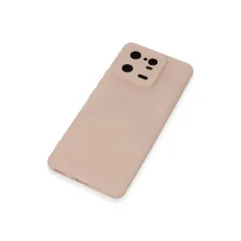 Newface Xiaomi Mi 13 Pro Kılıf Nano Içi Kadife Silikon - Pudra