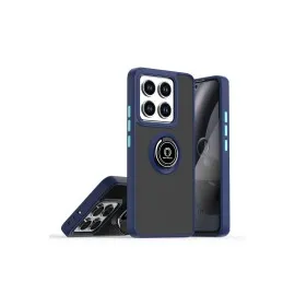 Newface Xiaomi Mi 14T Pro Kılıf Montreal Yüzüklü Silikon Kapak - Lacivert