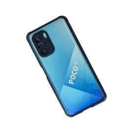 Newface Xiaomi Poco F3 Kılıf Miami Şeffaf Silikon - Lacivert