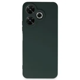 Newface Xiaomi Redmi 13 4G Kılıf First Silikon - Koyu Yeşil