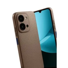 Newface Xiaomi Redmi 15C 4G Thermax Silikon Kılıf - Kahverengi