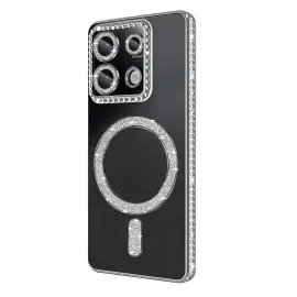 Newface Xiaomi Redmi Note 13 Pro 4G Joke Simli Magneticsafe Kılıf - Gümüş