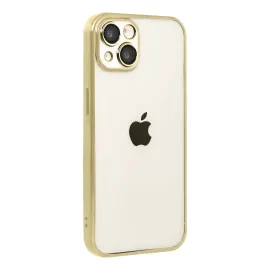 Newface Apple Iphone 15 Razer Lensli Silikon - Gold