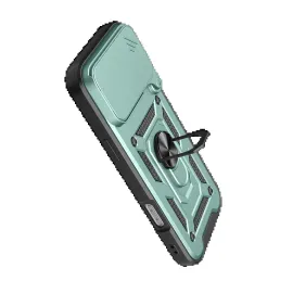 Newface Apple Iphone 17 Pro Pars Lens Yüzüklü Silikon - Yeşil