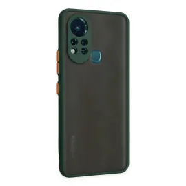 Newface İnfinix Hot 11S Kılıf Montreal Silikon Kapak - Yeşil