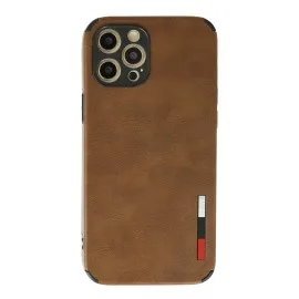Newface Iphone 12 Pro Max Kılıf Loop Deri Silikon - Kahverengi
