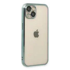Newface Iphone 13 Kılıf Razer Lensli Silikon - Yeşil
