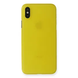 Newface Iphone Xs Max Kılıf Pp Ultra İnce Kapak - Sarı