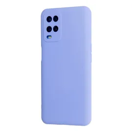 Newface Oppo A54 4G Kılıf Nano Içi Kadife Silikon - Lila