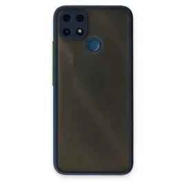 Newface Realme C25 Kılıf Montreal Silikon Kapak - Lacivert