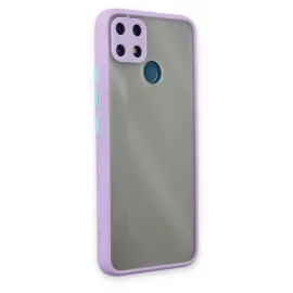 Newface Realme C25 Kılıf Montreal Silikon Kapak - Mor