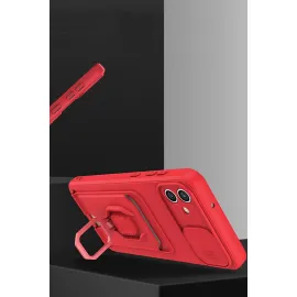 Newface Samsung Galaxy A05 Kılıf Zuma Kartvizitli Yüzüklü Silikon - Lila