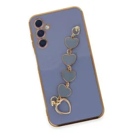 Newface Samsung Galaxy A24 4G Kılıf Esila Silikon - Gri