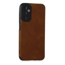 Newface Samsung Galaxy M14 5G Kılıf Loop Deri Silikon - Kahverengi