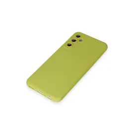 Newface Samsung Galaxy M34 5G Kılıf Nano Içi Kadife Silikon - Sarı