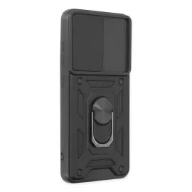 Newface Samsung Galaxy S21 Fe Kılıf Pars Lens Yüzüklü Silikon - Siyah