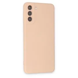 Newface Samsung Galaxy S21 Plus Kılıf Nano Içi Kadife  Silikon - Pudra